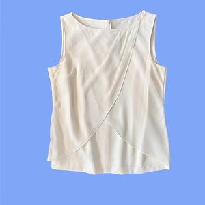 St John Silk Sleeveless Blouse, Small